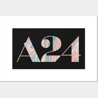 A24 aesthetic logo Posters and Art